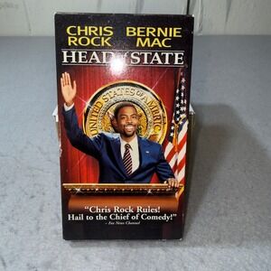 Head of State VHS Chris Rock Bernie Mac 2003 Comedy Movie DreamWorks PG-13 NTSC